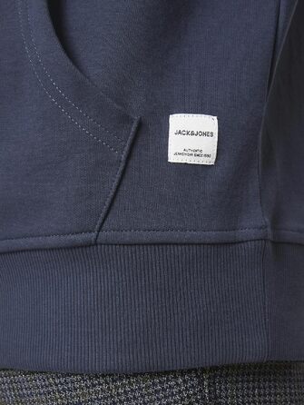 Чоловічий худі Jack & Jones JJ Basic Noos темно-синього кольору, розмір M