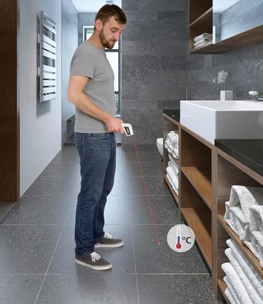 Лазерний інфрачервоний термометр Laserliner - безконтактне вимірювання температури (-38°C - 365°C)