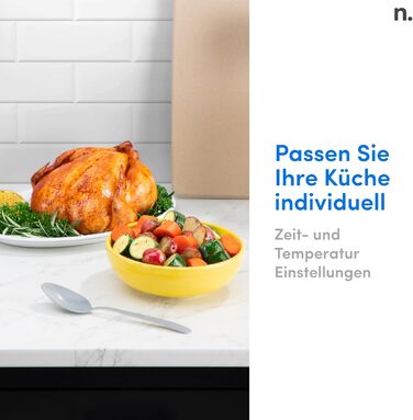 Nutribullet Hot Air Fryer 7L XXL Air Fryer with a wide selection of cooking modes, digital LED touchscreen, 8 programs, preheat & keep warm, grill, no oil, 1800 W, Black