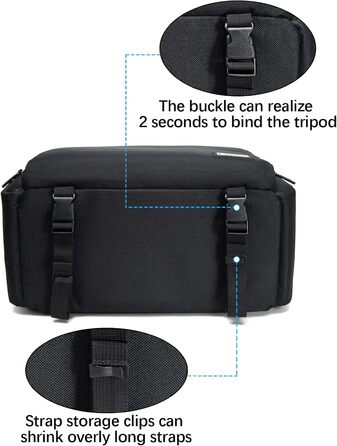 Сумка для камери CADeN, водонепроникна, для Canon, Nikon, Sony (чорна, XL)