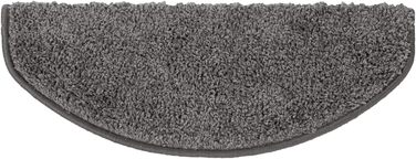 Набори килимків на сходи Floordirekt Barcelona - 15 шт. - Килимок на сходи з 16 кольорів, зносостійкий та легкий у догляді, для внутрішнього використання (напівкруглі 65 x 23,5 см)