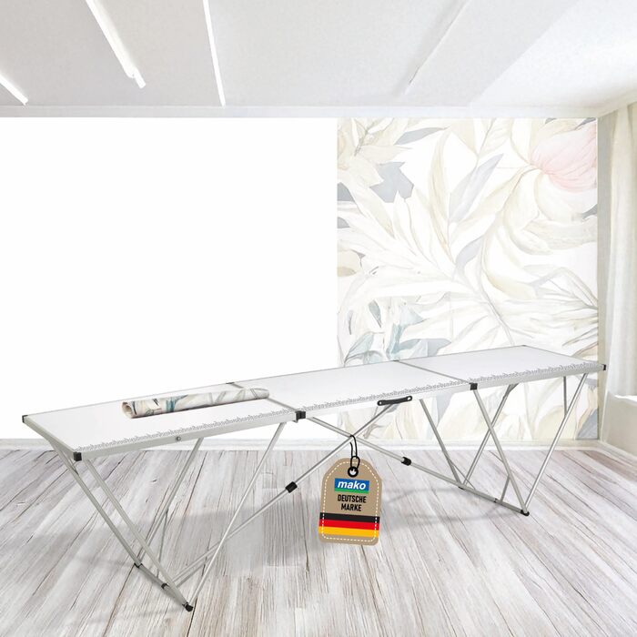 Складний алюмінієвий стіл для кемпінгу з 4 табуретами - 298x60x78 см, стільниця MDF 5 мм, регульована висота, легкий, антикорозійний