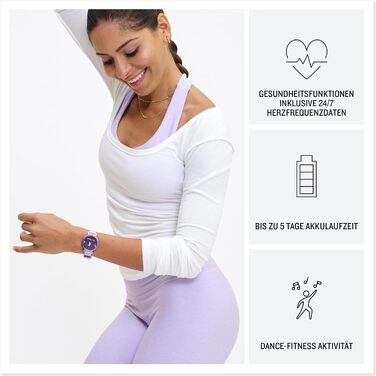 Розумний годинник Garmin Lily 2 [відновлений] - стильний аксесуар з преміум-люнеткою, 2.54 см сенсорний дисплей, до 5 днів роботи від акумулятора, відстеження здоров'я та фітнесу для жінок, сповіщення зі смартфона [відновлений]