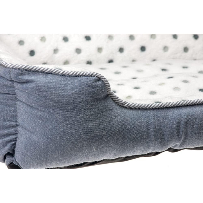 Ліжко для котів Karlie Katzenbett Dot сіро-блакитне, розмір L (47x39 см)