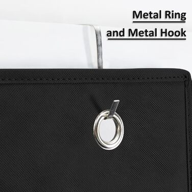 Органайзер для дверей Youdenova з 4 кишенями та 2 гачками, настінна полиця-органайзер для ванної, спальні, дитячої кімнати, чорний