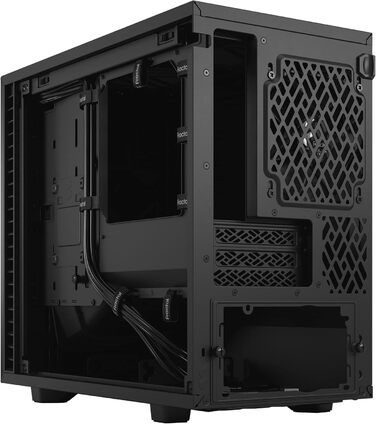 Корпус для ПК Fractal Design Define 7 Nano Black - Mini ITX, тиха система, скло, чорний