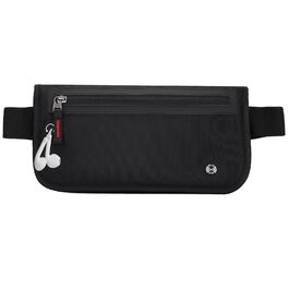 Чоловіча/жіноча поясна сумка DiULi, чорна, з RFID захистом, для подорожей, спорту та активного відпочинку