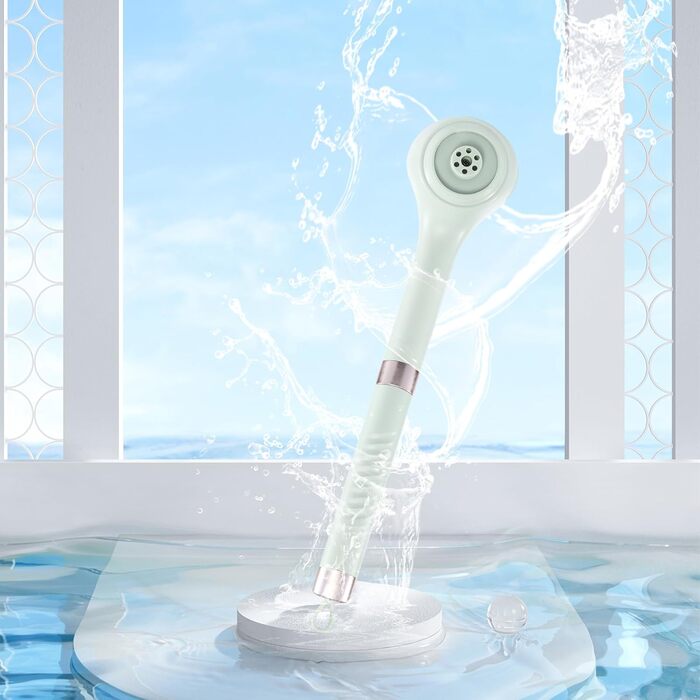 Електрична дюшева щітка для спини Eincremehilfe 6 в 1 з USB-зарядкою та 6 насадками для глибокого очищення та пілінгу