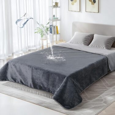 Водонепроникний плед Pick For Life: двосторонній фланелевий плед для собак, подорожей, авто, ліжка, дивана (152x203 см)