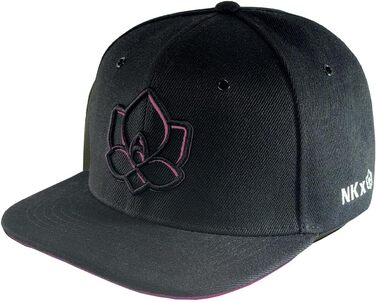 Кепка Nebelkind Snapback Steini Der Keller, універсальний розмір, регульована, чорно-рожева, для чоловіків та жінок