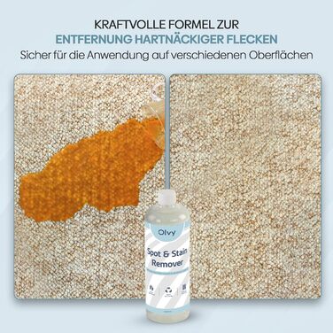 Olvy Teppichreiniger PRO: Професійний мийник килимів та м'яких меблів з парою (100°C) – 1650W. Включає засіб для чищення. Підходить для килимів, диванів, матраців.