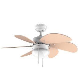 Стельовий вентилятор Cecotec EnergySilence 3600 Vision 92 см з лампами, 50 Вт, 3 швидкості, білий/блакитний