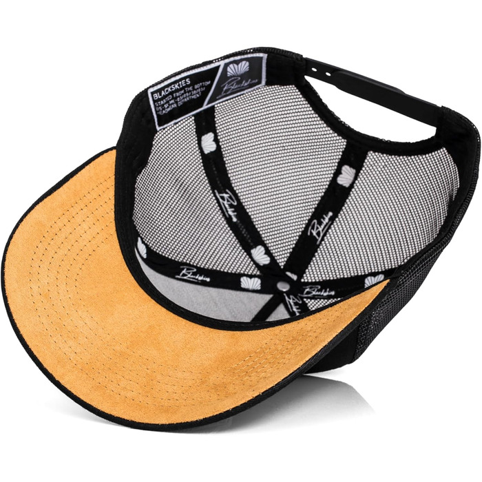 Кепка бейсболка Blackskies® Essentials Trucker Cap унісекс, чорно-коричнева, сітка, для вулиці та відпочинку
