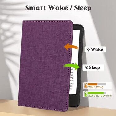 Чохол для Kindle Paperwhite 5/6/7/12 (2012-2024) MOKASE з підставкою, петлею та кишенькою, Pine Green