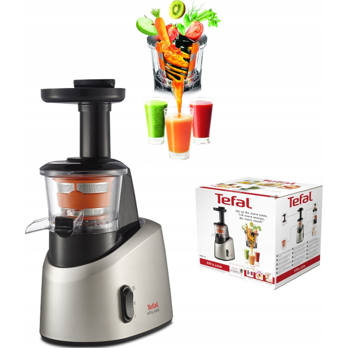 Вертикальна повільна соковижималка Tefal ZC255B38, 200 Вт