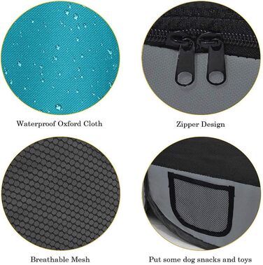 Клітка-забіг для тварин Melko Welpenlaufstall 125x125x64 см, розкладний, для собак, котів, кроликів