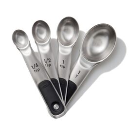 Мірні ложки OXO Good Grips з магнітним закриттям, 4 шт., нержавіюча сталь
