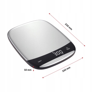 Кухонні ваги Webber EK8880R, сріблястий/сірий, до 10 кг