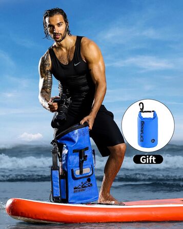 IDRYBAG Dry Bag Floating Waterproof Backpack 20L/30L/40L, Dry Bag Waterproof Backpack Shape, Dry Bag Kayak Waterproof Bag