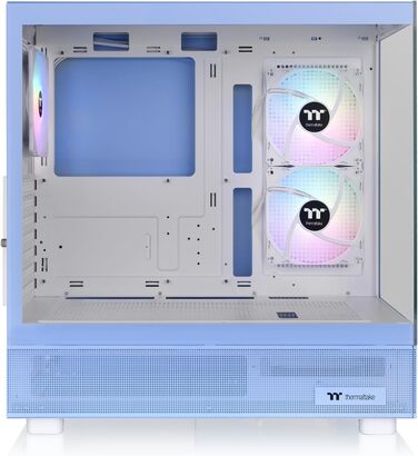 Корпус ПК Thermaltake View 270 Plus TG ARGB, Mid-Tower, скло, вентилятори ARGB, USB-C, підтримка 360мм радіатора, блакитний