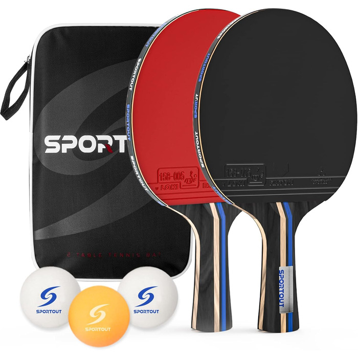 Portable Table Tennis Set with Paddles & Balls - Indoor/Outdoor Ping Pong Set