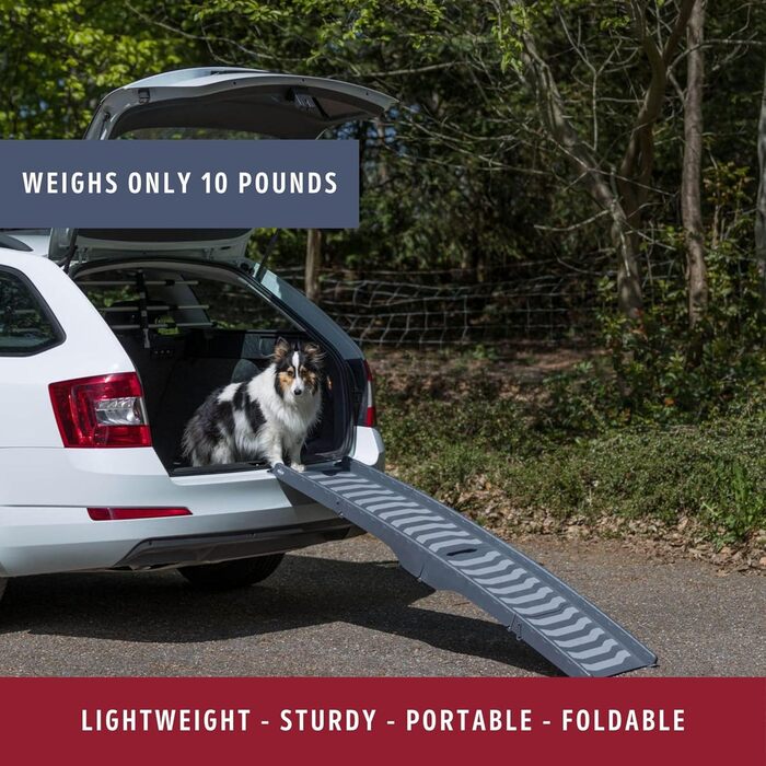 Рампа для собак Trixie Petwalk, 38x100 см, чорна, складна