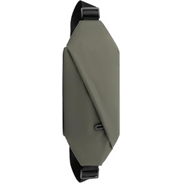 Чоловіча/Жіноча бананка з PU шкіри, водонепроникна, для спорту, подорожей, бігу, піших прогулянок, захист від крадіжок, елегантна, темно-зелена, велика