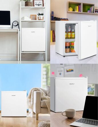 Міні-холодильник Comfee RCD50WH2(E) 43L з відділенням для льоду, білий. Холодильник для кімнати та офісу, швидке охолодження, регулювання температури, енергоклас E.