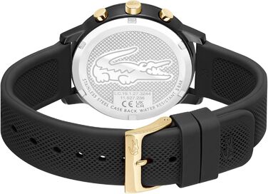 Годинник чоловічий Lacoste 12.12 Move кварцовий силіконовий блакитний/зелений/чорний