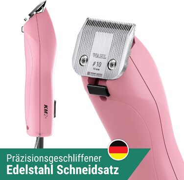 Машинка для стрижки собак Agrarzone Edition KM2+ з набором гребінців - Професійна тиха та маловібраційна машинка для грумінгів