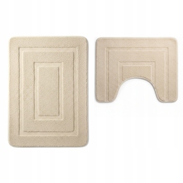 Килимок для ванної кімнати SmartHome бежевий, 50x80 см, з антиковзаючим покриттям