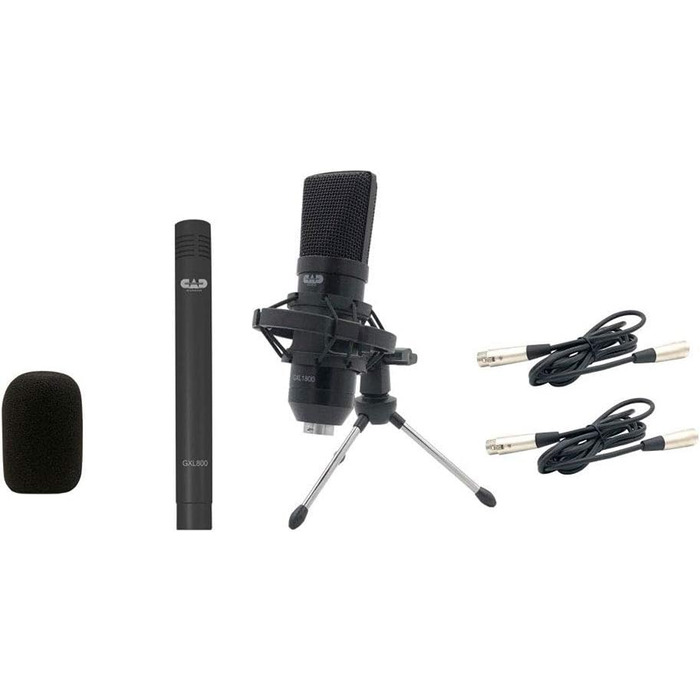 CAD Audio XLA1800SP - Конденсаторний мікрофон з великою мембраною для студії та професійних записів, срібний