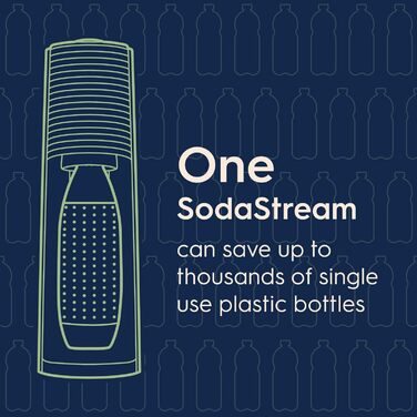 SodaStream Terra - Газовий напій SodaStream, чорний колір, з CO2 балончиком та пляшкою DWS