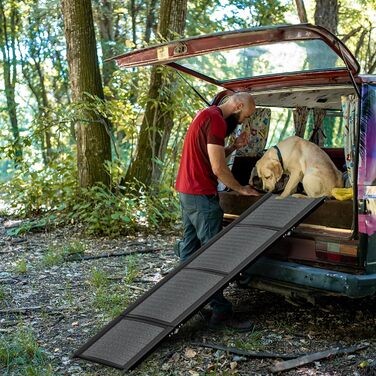 Рампа для собак Klappbare Hunderampe - легка та безпечна для авто та SUV, алюміній, 157x43 см, до 110 кг
