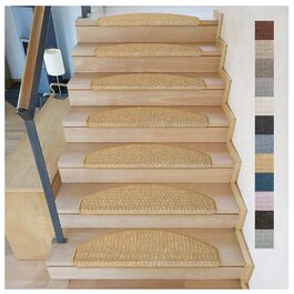 Ступінчасті килимки Kettelservice-Metzker Göteborg: напівкруглі, різні комплекти, 65x24x4 см, колір - кукурудза, 14 шт.