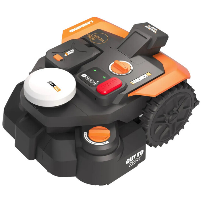 Робот-газонокосарка без розмежувального кабелю Worx Vision Cloud RTK V-SLAM 800 м² WR308E