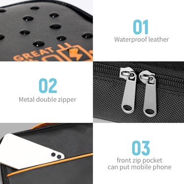 Органайзер для кабелів та аксесуарів для подорожей - Double Layer XL, чорний