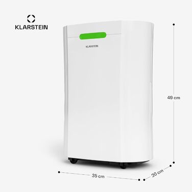 Klarstein AeroDry Smart 12л електросушарка - 12л/день, 2.5л резервуар, 39дБ, WiFi/App/Alexa, LED дисплей, таймер 24г, вугільний фільтр, для приміщень до 18м², преміум якість