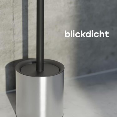 Тойлетний щітка SAVEGA з силікону та нержавіючої сталі - антибактеріальна, з тримачем, захист від бризок