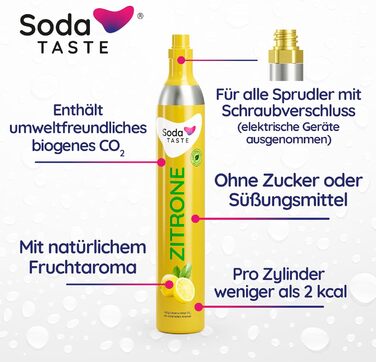 Набір Mysoda Woody: газований напій з дерева, 1л BPA-free пляшка, циліндри CO2 Classic та Lemon (чорний)