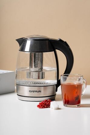 G3 Ferrari Glass & Stainless Steel Kettle & Teapot Set
