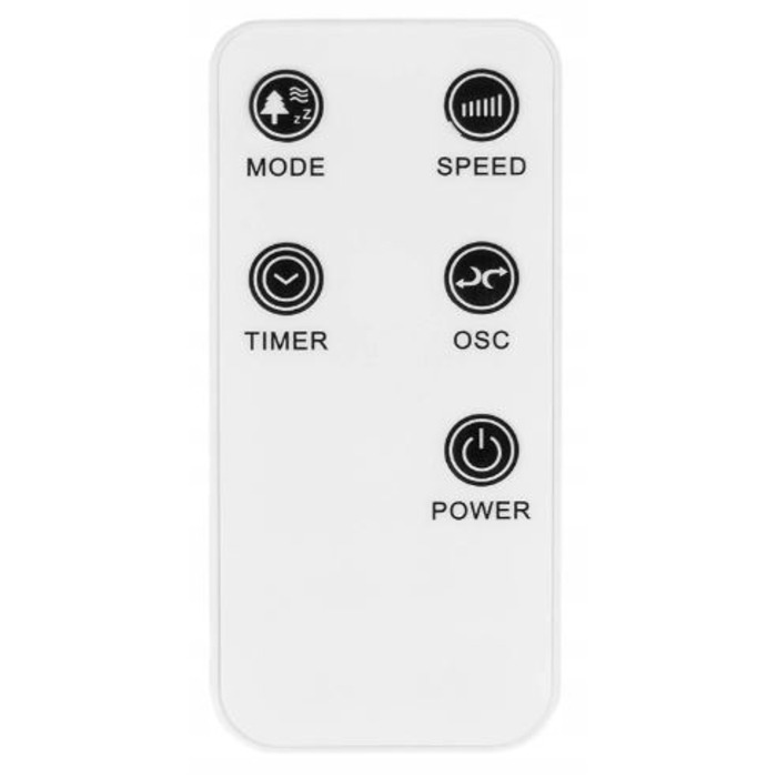 Колонний вентилятор TecVance Tower Fan, білий