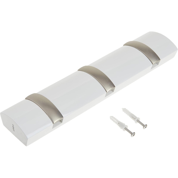 Umbra Flapper Coat Rack – Clothes Rack with 9 Fold-Down Hooks for Entryway and Office, Wood, White, 57.2 x 57.2 x 165.1 cm, White (White, Bundle of 3 Coat Hooks)