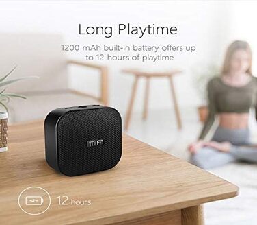 MIFA A1 Mini Bluetooth колонка, TWS, 15 год, IP56, чорна