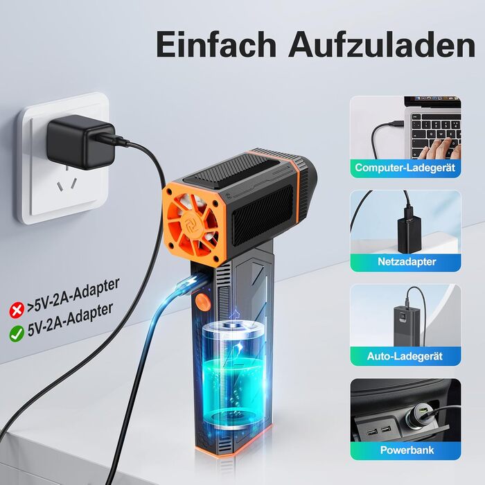 Електричний повітряний пилосос F31: 130 000 обертів/хв, для комп'ютера, клавіатури, дому та авто