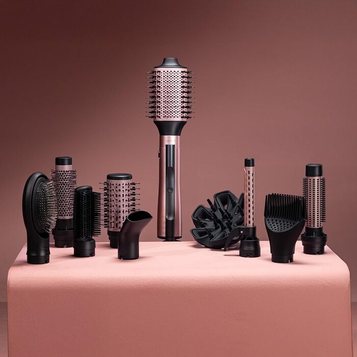 Cecotec AirBrush Gyro Elite: Ротаційна щітка-фен з керамічним покриттям 5в1. 1100W, іонізація, 5 насадок, двостороння ротація, холодна насадка, 3 температурні режими