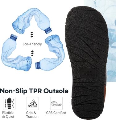 Чоловічі тапочки LongBay з ефектом вовни, теплі, з піною Memory Foam та м'яким Sherpa-підкладкою для дому та вулиці (41 EU, Темно-сірий)