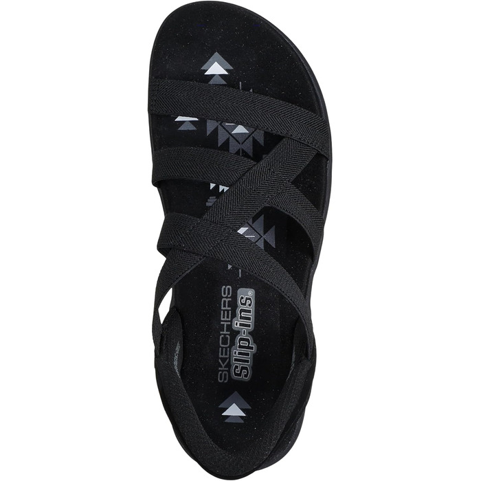 Сандалі жіночі Skechers Reggae Slim Stretch Flex Slip-Ins чорні 39 EU
