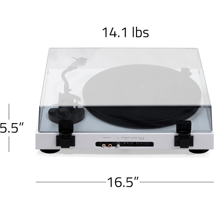 Програвач вінілу Fluance RT81 Elite High Fidelity з картриджем Audio Technica AT95E, чорний (глянцевий). Вбудований фонокоректор, ремінний привід, MDF корпус.