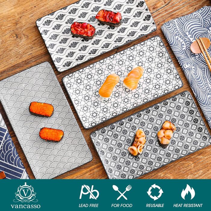 Набір сервірувальних тарілок Vancasso Haruka, 4 шт, порцеляна